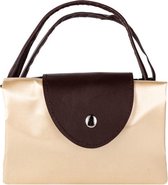 Nouka Shopper Opvouwbaar 13 X 15 Cm Polyester Crème/bruin