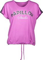 Papillon Sportshirt Studio Dames Viscose/elastaan Roze Mt S