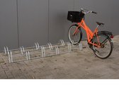 Fietsenrek verzinkt voor 6 fietsen, hufterproof.