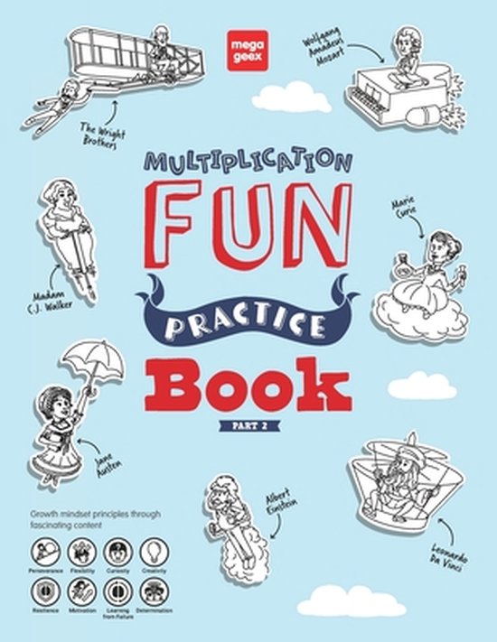 MegaGeex Multiplications Fun Practice Book - cover