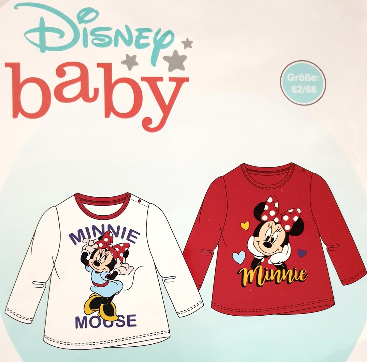 Disney Baby Minnie Mouse T-shirt - 2 stuks - Maat 62/68