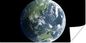 Affiche Image satellite de la terre - 160x80 cm