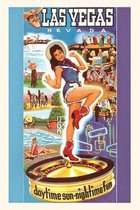 Pocket Sized - Found Image Press Journals- Vintage Journal Las Vegas Daytime Sun, Nighttime Fun, Nevada Travel Poster