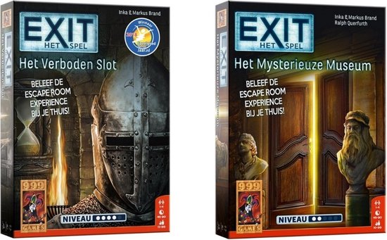 Afbeelding van het spel Spellenbundel - 2 Stuks - Exit - Het Verboden Slot & Het Mysterieuze Museum