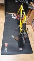 Thinkrider - fietstrainermat - zwart - oprolbaar - groot - stevig
