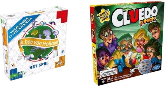 Spellenbundel - 2 Stuks - Ik Hou Van Holland Bordspel & Cluedo Junior