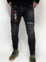 Herenjeans Beschadigde Denim Broek Slim Fit Skinny Zip Enkel Jongens Casual Stretch Broek Hip Hop Ripped Jeans Alle Taille Maten