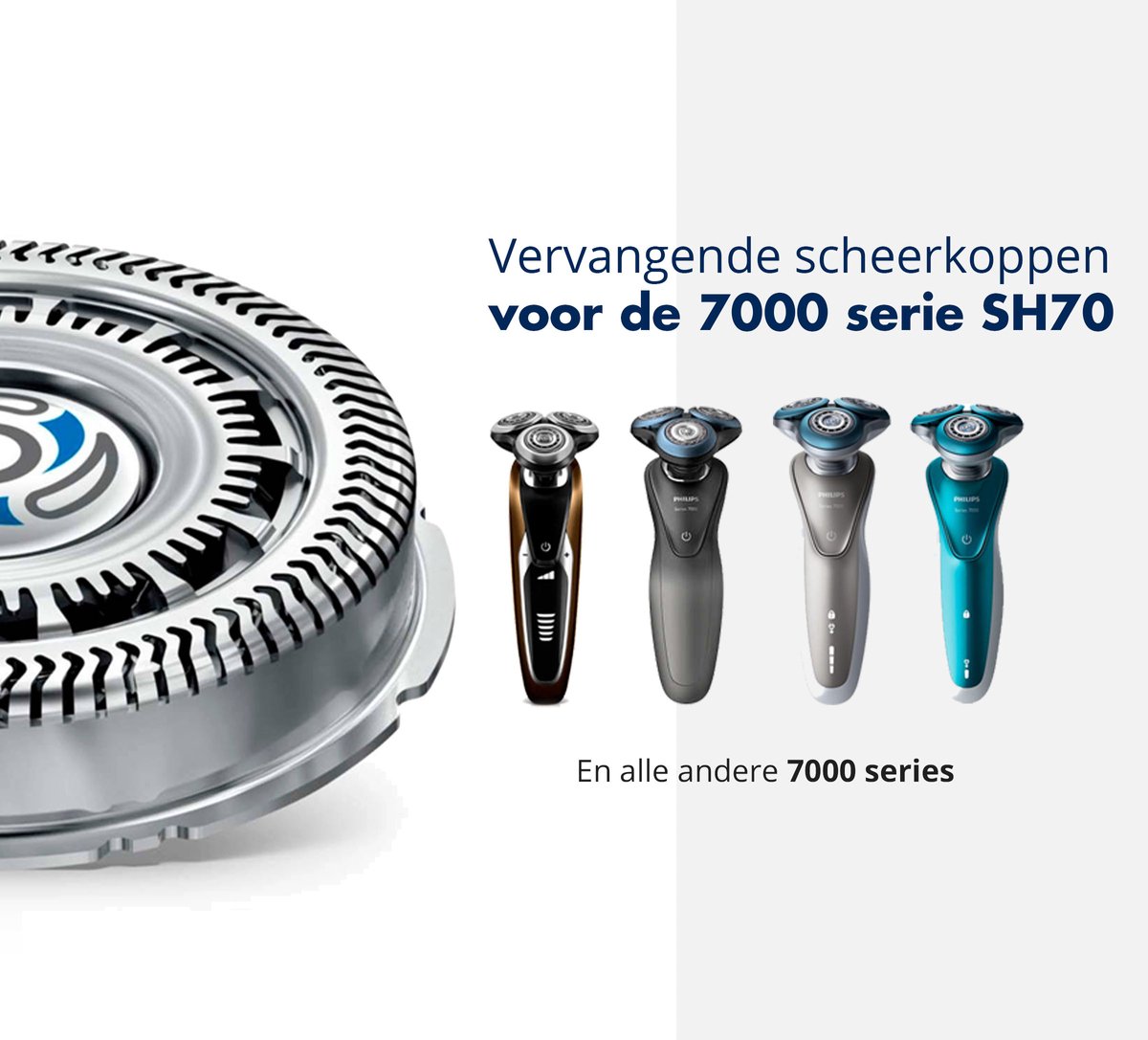 Mammoet Tien sarcoom 3 Scheerkoppen geschikt voor Philips 7000 serie SH70 – Scheerkoppen set –  Scheermesjes... | bol.com
