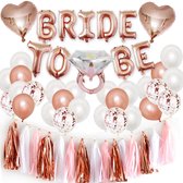 Bride to be vrijgezellenfeest - decoratie - verjaardag - feest - 34 Delig -Bride to be - Decoratie Set - Bachelorette Party Vrouwen – Vrijgezellen Feest - Inclusief Ballonnen - Ver