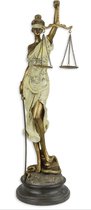 Beeld - Vrouwe Justitia - resin - 52,5cm hoog
