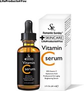 LifeProducts4you Vitamine C Serum 60ml - 20 % Vitamine C - Anti Rimpel - Hyaluronzuur - Gezichtsserum - Anti Acne - Anti Aging - Gezichtsverzorging