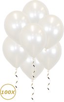 Ballons à l'hélium Witte Décoration d'anniversaire Décoration de Fête Ballon métallique Wit Décoration de mariage de Luxe - 100 pièces