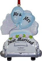 Kersthanger Ornament Mr. Mrs Just married