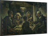 De aardappeleters, Vincent van Gogh - Foto op Dibond - 90 x 60 cm