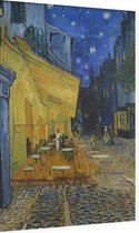 Caféterras bij nacht (place du Forum), Vincent van Gogh - Foto op Dibond - 40 x 60 cm