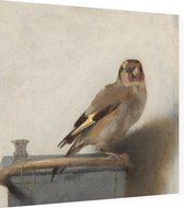 Het puttertje, Carel Fabritius - Foto op Dibond - 80 x 80 cm