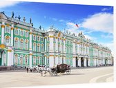 Het Winterpaleis van de Hermitage in Sint-Petersburg - Foto op Dibond - 60 x 40 cm