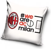 AC Milan Sierkussens - Kussen - 40 x 40 inclusief vulling - Kussen van Polyester - KledingDroom®