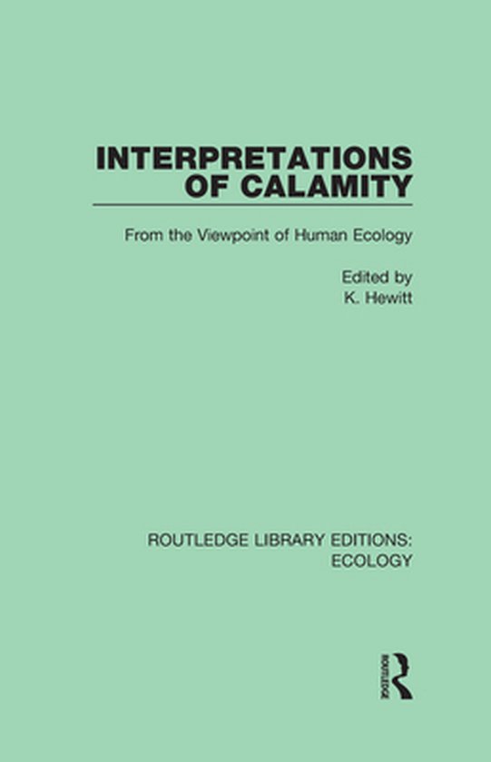 Routledge Library Editions: Ecology - Interpretations of Cal ... - cover