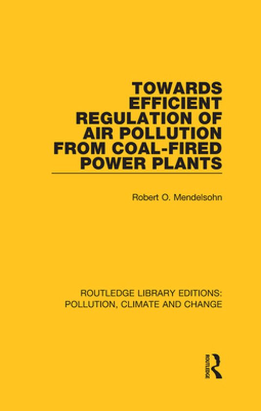 Routledge Library Editions: Pollution, Climate and Change -  ... - cover