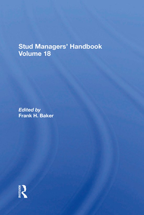 Stud Managers' Handbook, Vol. 18 - cover