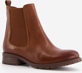 Hush Puppies leren dames chelsea boots - Cognac - Maat 40 - Echt leer