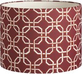 Lampenkap Harper Bordeaux (Rond, 35x21 cm)