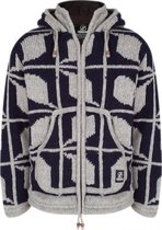 Gebreid Wollen Vest Heren/Uni met voering - M Biscuit ZH NavyGrey L