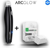 Arcglow Elektrische Gum -  Professionele Elektrische Gumpotlood met 86 extra gummen - Elektrische Doezelaar - Plakgum - Kneedgum - Gum Vulpotlood - Kleefgum - Zwart