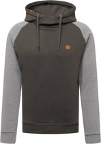 Indicode sweatshirt barter Zwart Gemêleerd-L