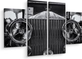 Schilderij - Rolls Royce close up, 4 luik, premium print