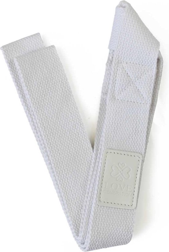 Love Generation - Yogamat Draagriem - Katoen - Wonderful White van Love Generation — afbeelding 3
