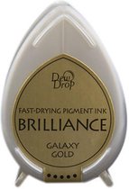 Inktkussen - Pigmentinkt - Dew Drop - Druppelvorm - galaxy gold - Brilliance - 1 stuk