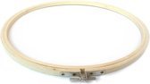 Borduurring - Rond - Hout - 17,5cm - Craft - 1 Stuk