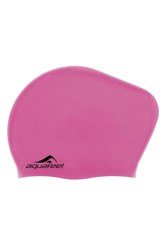 Aquafeel Siliconen Zwemcap Lang Haar Roze