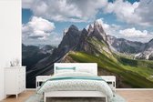 Behang - Fotobehang Berg - Dolomieten - Italië - Breedte 330 cm x hoogte 220 cm