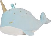 Nicotoy Cushion - Kussen Blauw Walvis