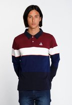 J&JOY - Poloshirt Mannen Moraine Lake Bordeaux And Blues