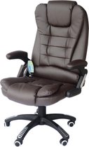 Monkey's Luxe Massage Bureaustoel - Massagestoel - Bruin - Gamingstoelen - Game Stoel - Lig en Trilfunctie - Warmtefunctie - Comfort - Duurzaam - 360 graden - Ergonomisch