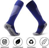 MyStand® Grip Socks Voetbal Sport Grip Chaussettes Hautes Anti-ampoules Unisexe Taille Unique - Blauw