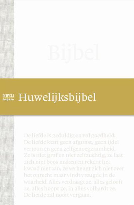 NBV21 - Huwelijksbijbel - cover