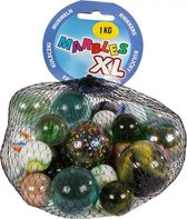 knikkers Marbles XL junior glas 1000 gram