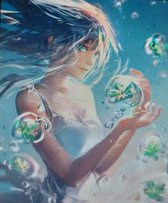 UITVERKOOP Schilderen op nummer - anime - boodschap - leven - fantasy - anders - bubbels