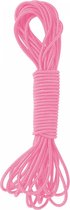 Springelastiek / elastiekenspel (elastisch springtouw) 10 meter ROZE met glitter (buitenspeelgoed springen / elastieken voor kinderen)