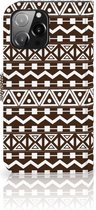 Bookcase iPhone 13 Pro Max Hoesje Aztec Brown