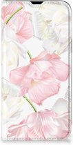 Stand Case Hoesje Cadeau voor Mama iPhone 13 Pro Max Smart Cover Mooie Bloemen