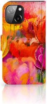 Coque pour téléphone portable iPhone 13 Mini Cover avec texte Tulipes