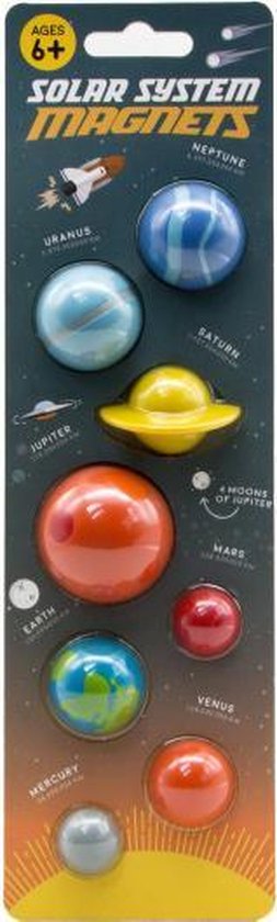 Afbeelding van het spel magneten zonnestelsel 2,5 cm 8 stuks