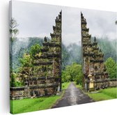 Artaza - Peinture sur Toile - Porte du Temple à Bali - 80x60 - Photo sur Toile - Impression sur Toile