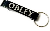 obley bieropener - bieropener sleutelhanger - sleutelhanger - zwart